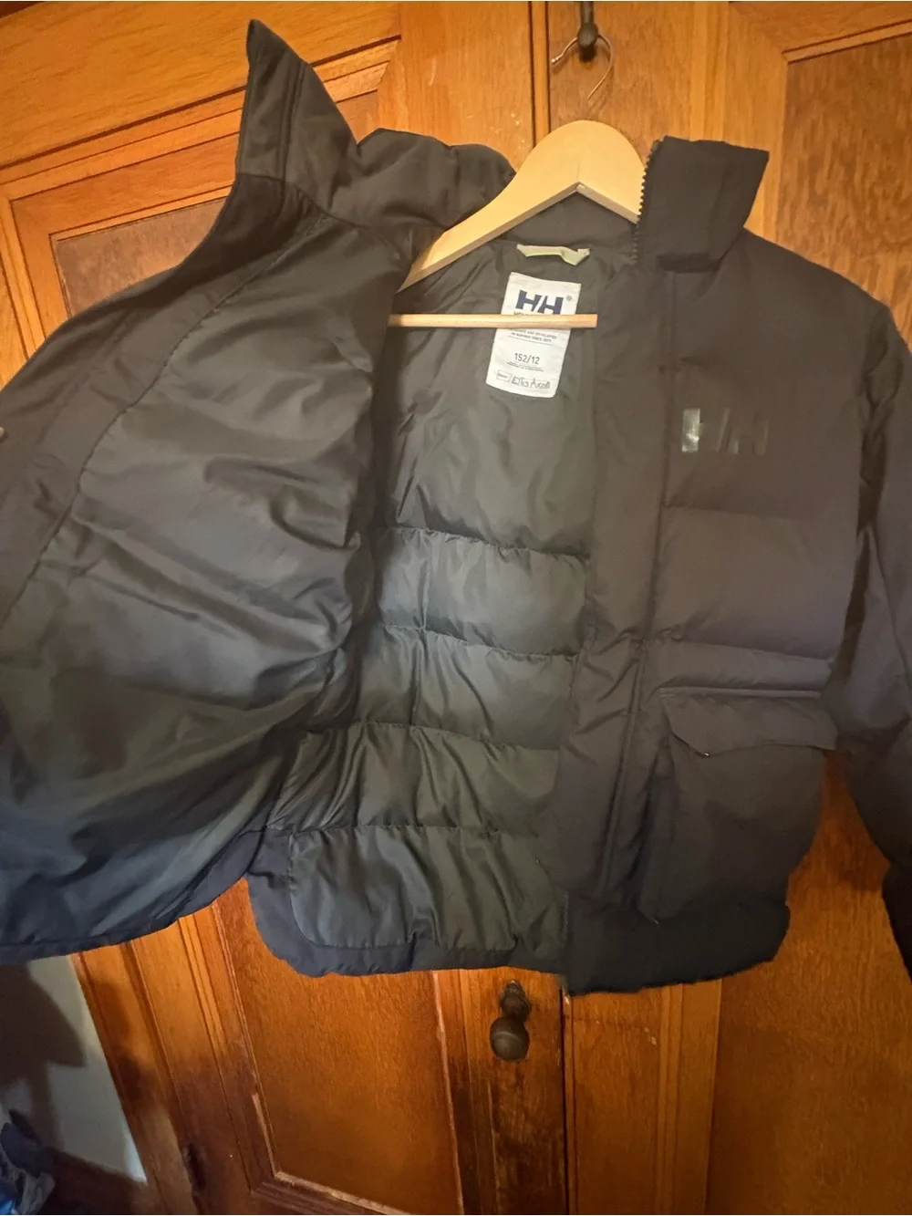 Helly Hansen Black Puffer Jacket with HH Logo